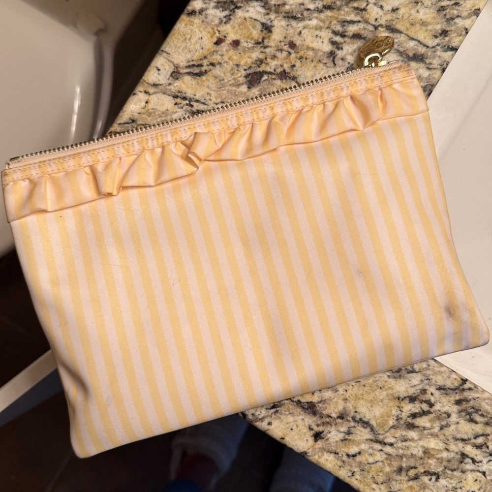 Stoney Clover Lane Ruffle Flat Sunflower Pouch - Picture 2 of 3